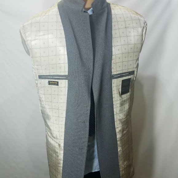THE CLASSIC COLLECTION MENS 40XL BLAZER GRAY 2 BUTTONS S-147 - Picture 6 of 8